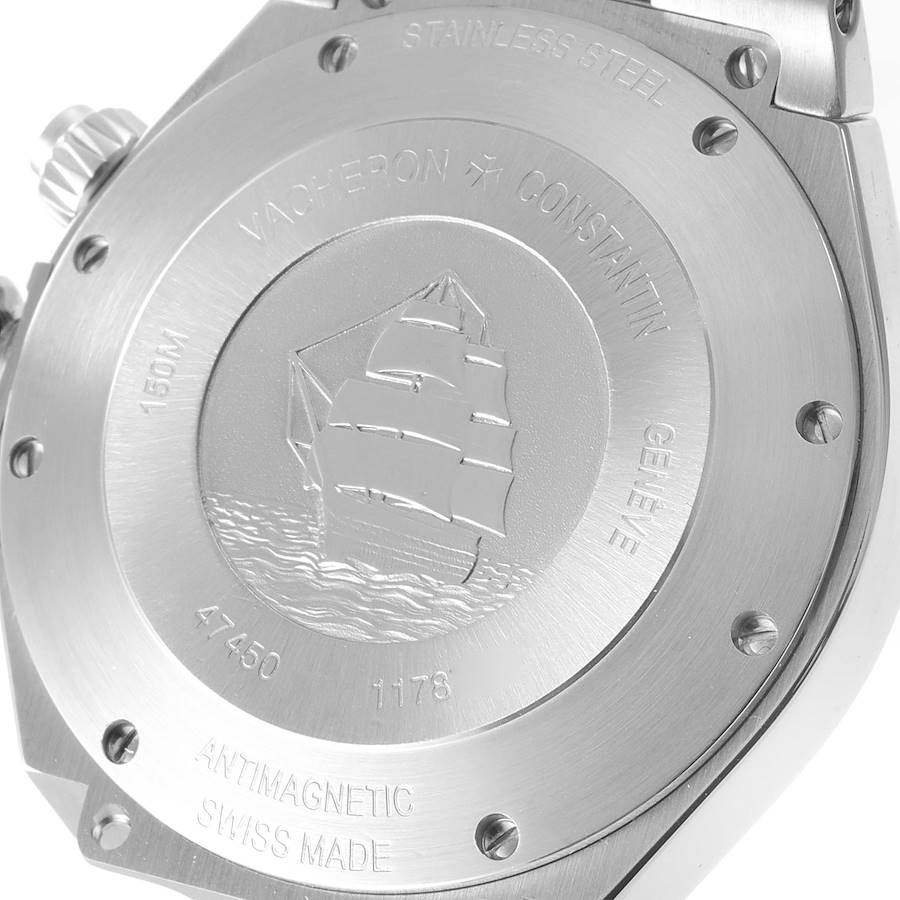 Vacheron Constantin Overseas Dual Time Silver Dial Mens Watch 47450