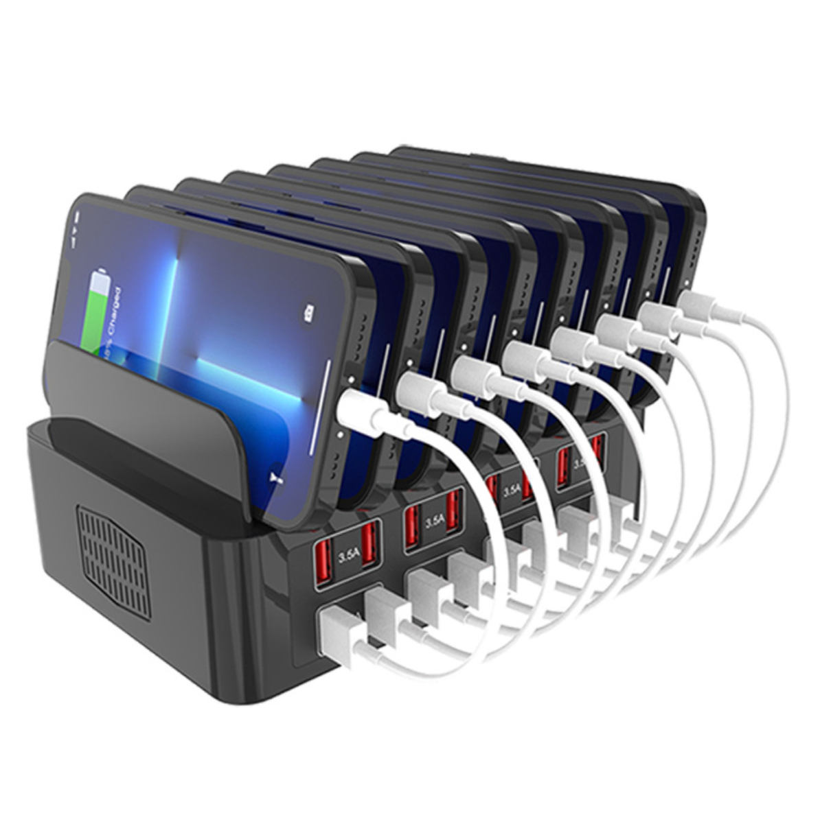10 Slot Multi Device USB Charging Dock Phone Charging Station