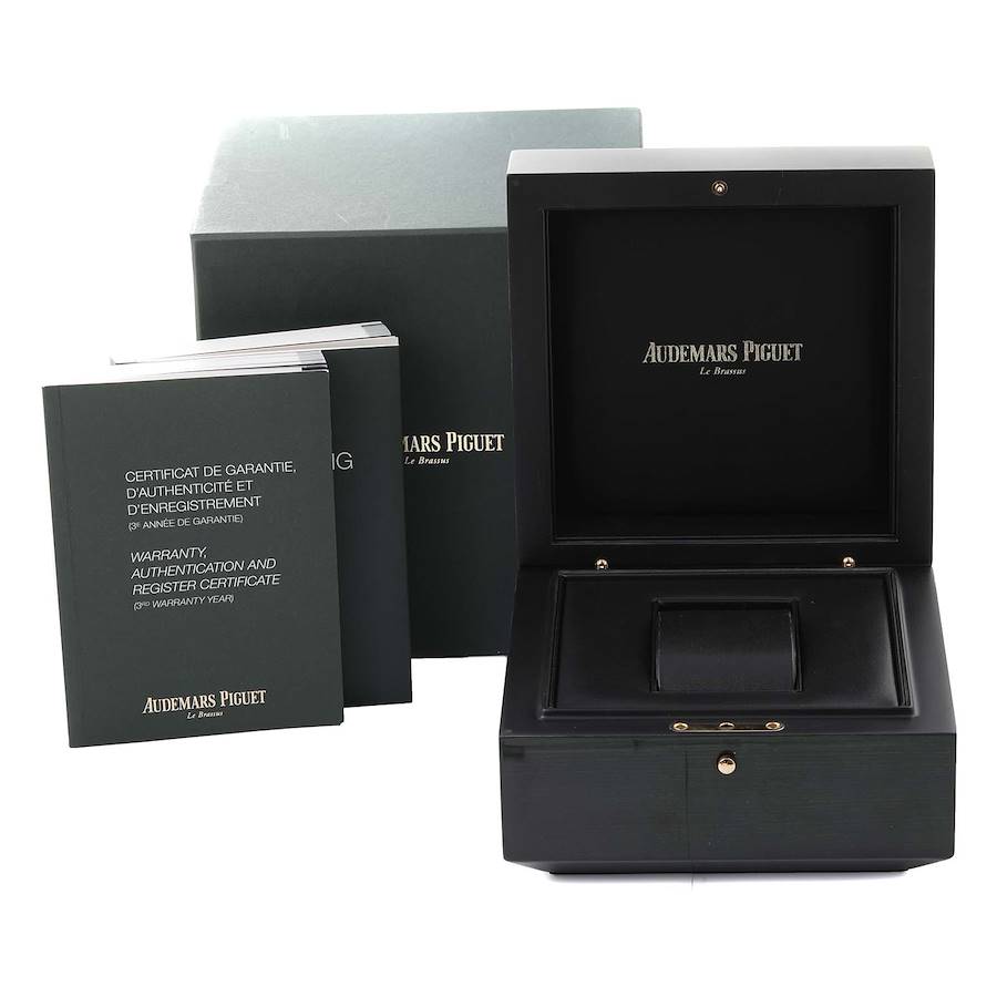 Audemars Piguet Royal Oak Rose Gold Black Dial Mens Watch 26320OR