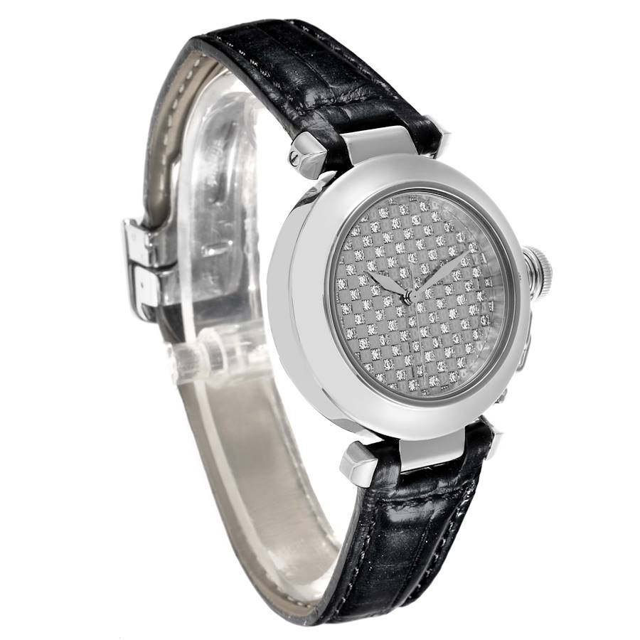 Cartier Pasha 32 White Gold Diamond Ladies Watch WJ112031