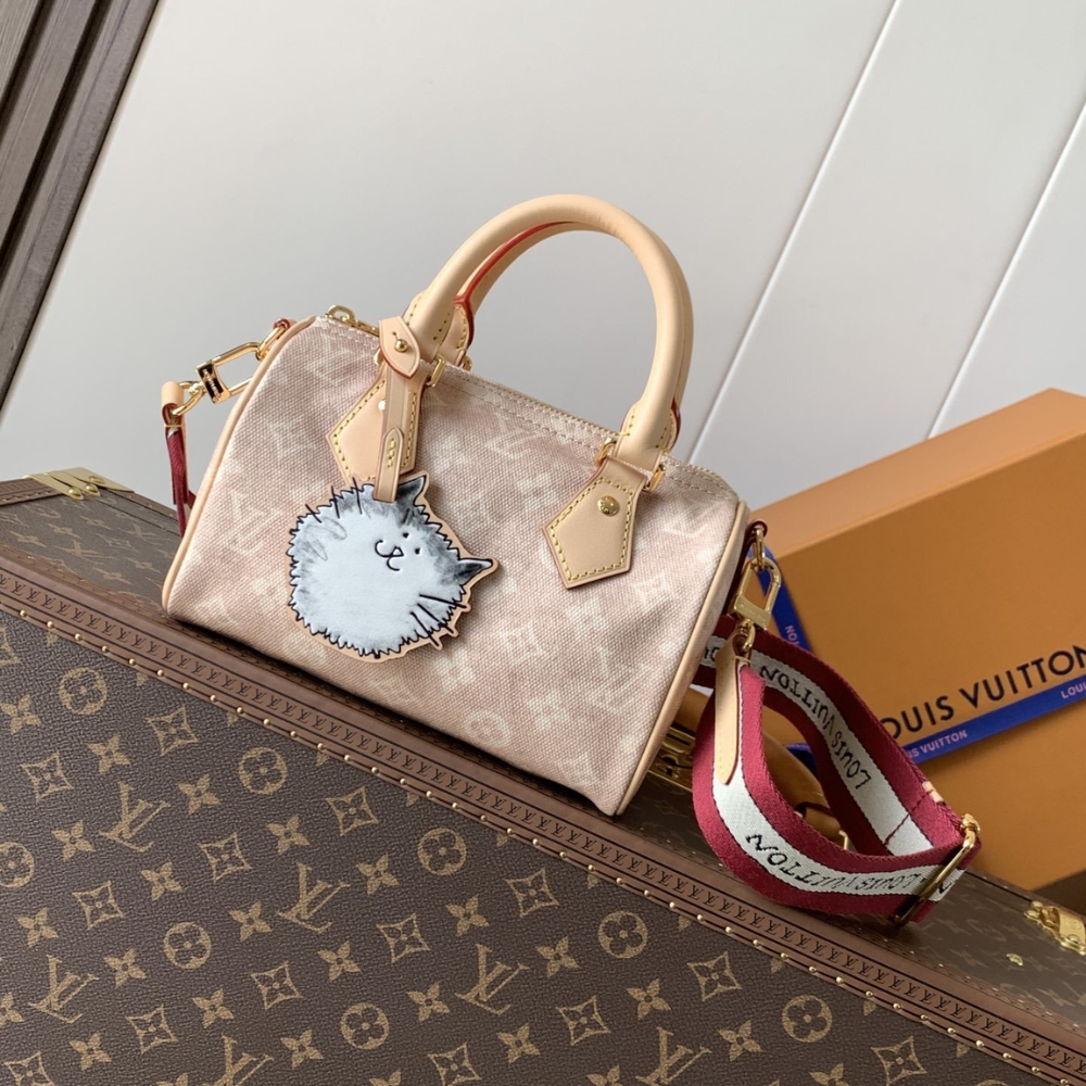 Louis Vuitton Speedy Bandoulière 20 Meowgram Pale Pink 20cm M15151