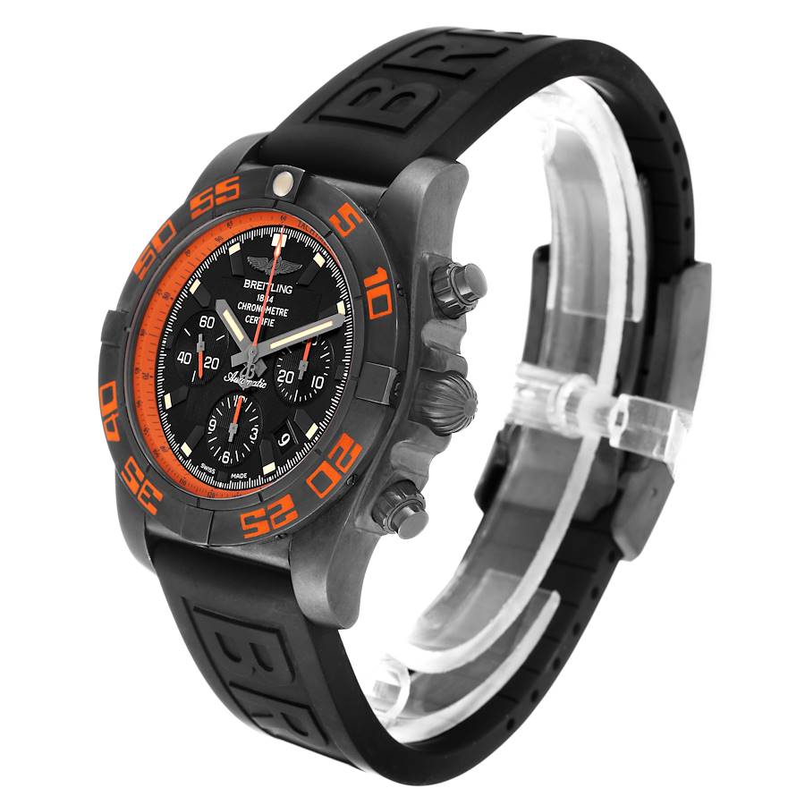 Breitling Chronomat B01 Raven Blacksteel Mens Watch MB0111