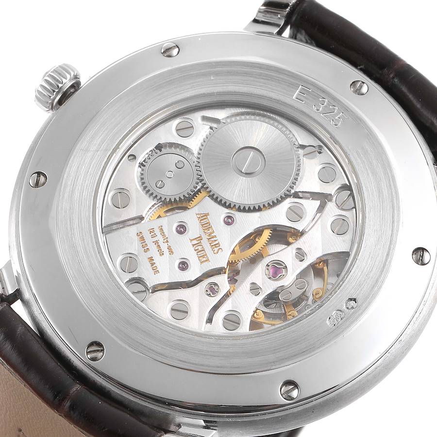Audemars Piguet Jules 18k White Gold Silver Dial Mens Watch 15056BC