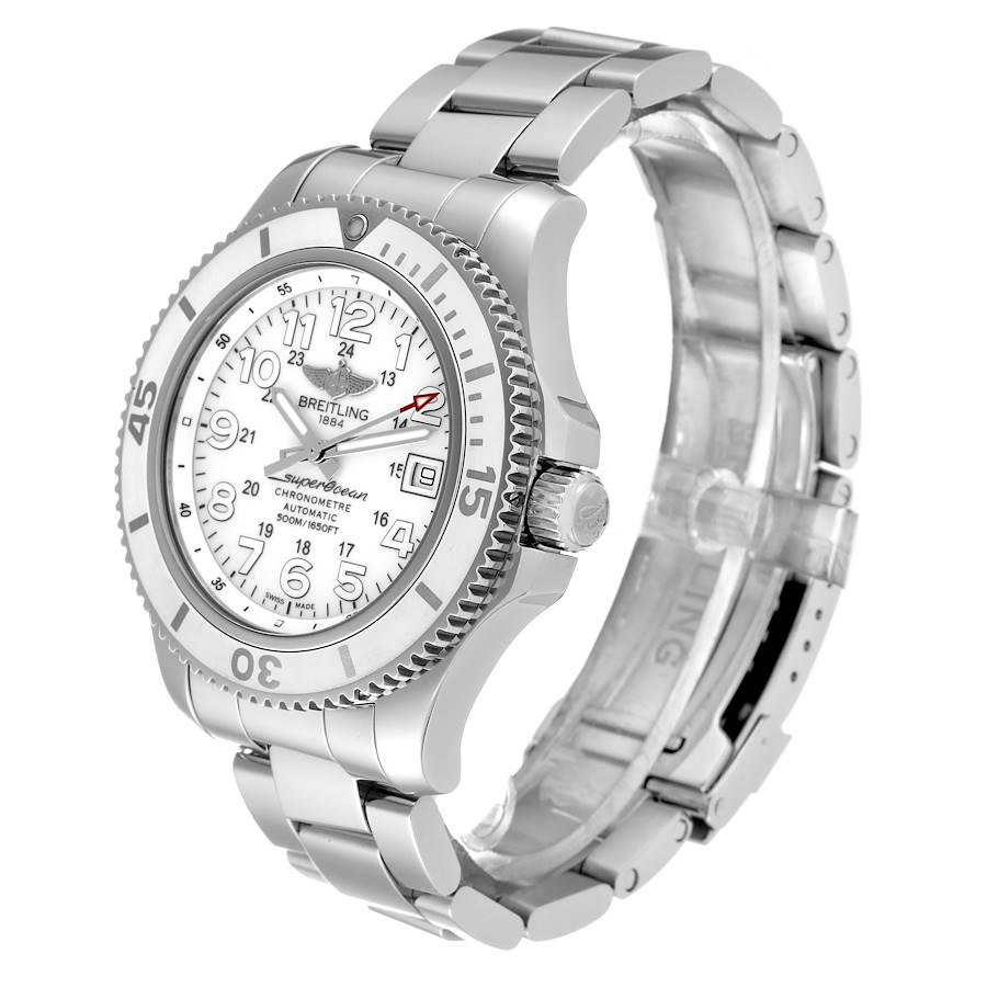 Breitling Superocean II White Dial Steel Mens Watch A17365
