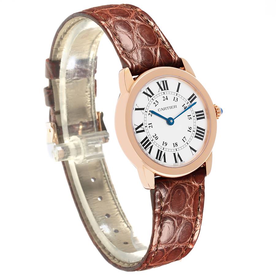Cartier Ronde Solo Steel Rose Gold Small Ladies Watch W6701007 Papers