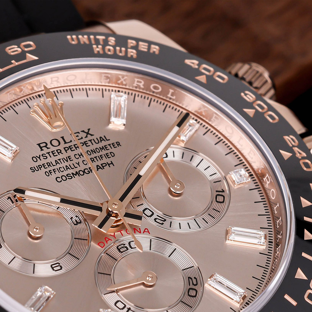 Rolex Daytona Sundust Dial 40mm Everose gold Oysterflex Strap 116515ln-0061