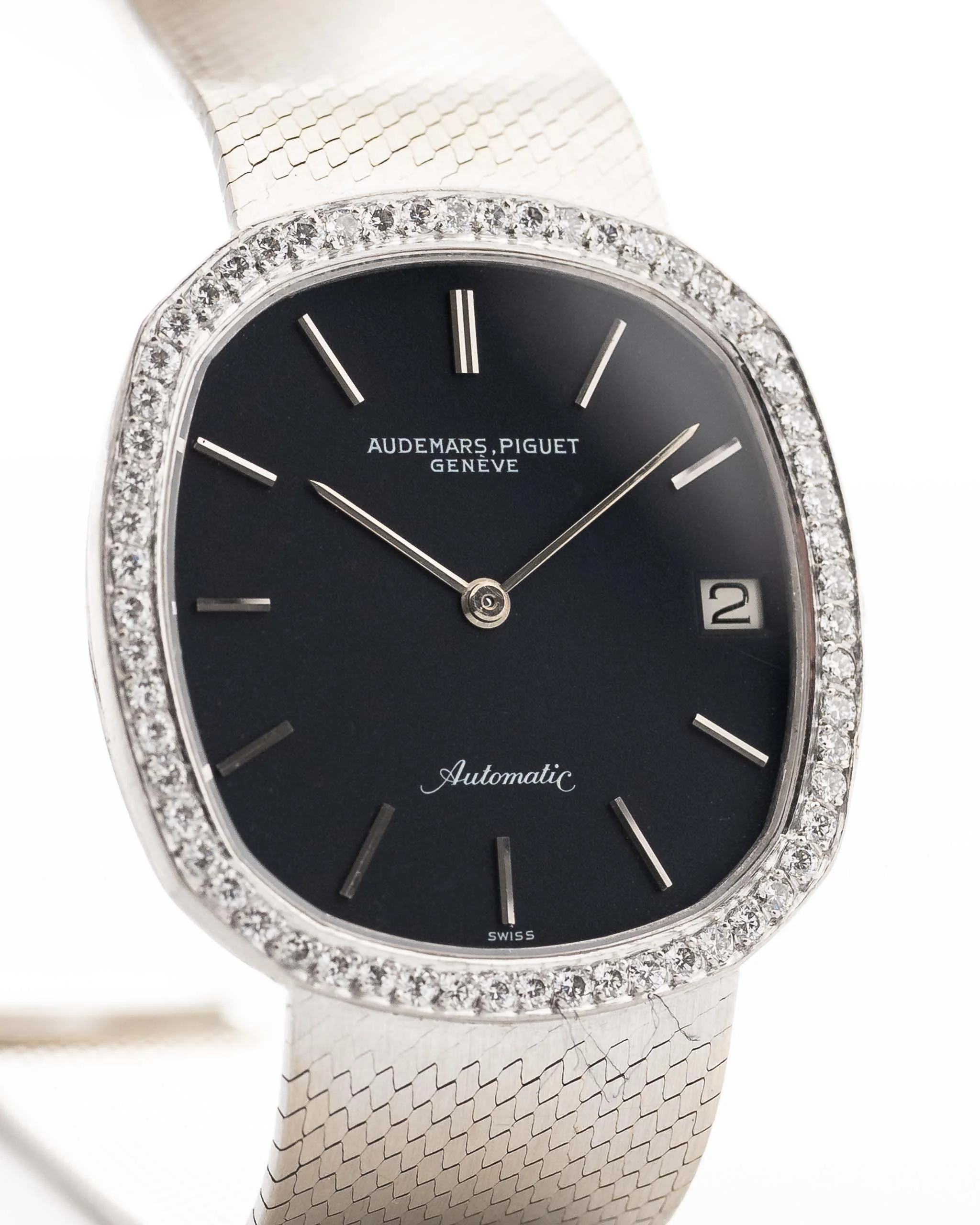 Audemars Piguet Ellipse 18k Diamond Black 1970s