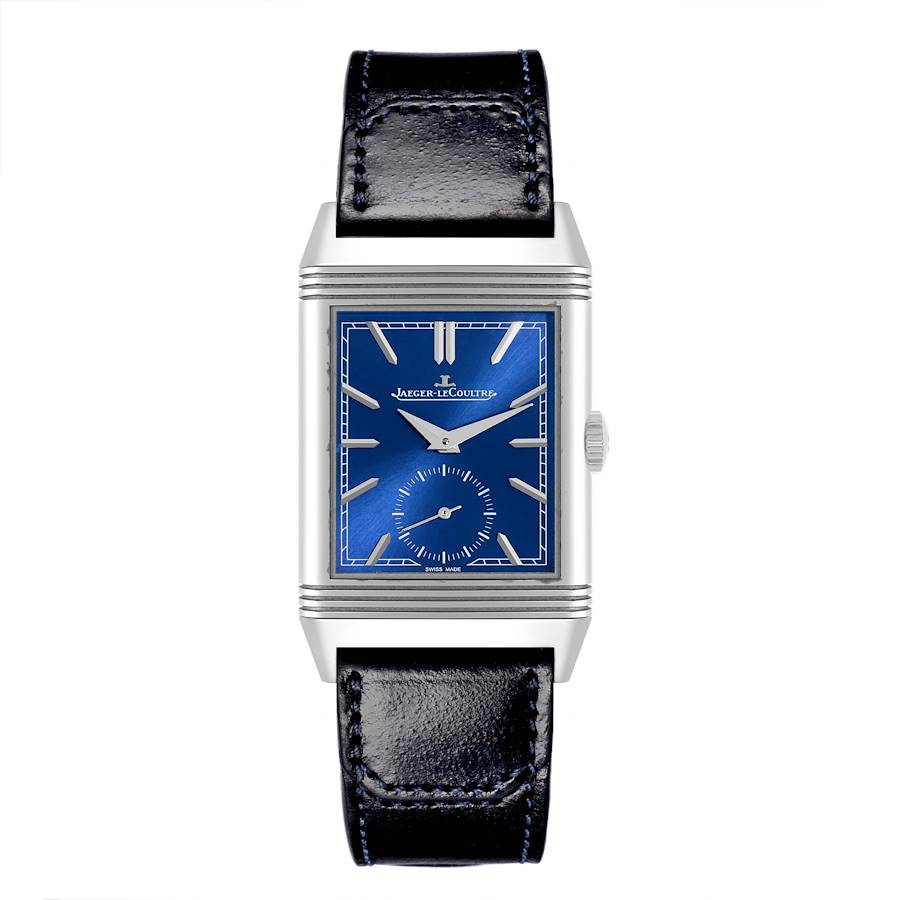 Jaeger LeCoultre Reverso Tribute Steel Mens Watch 214.8.62 Q3978480