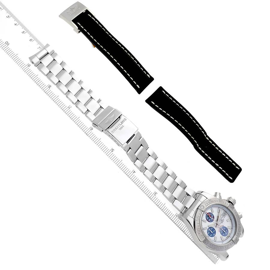 Breitling Avenger II Mother of Pearl Steel Mens Watch A13381