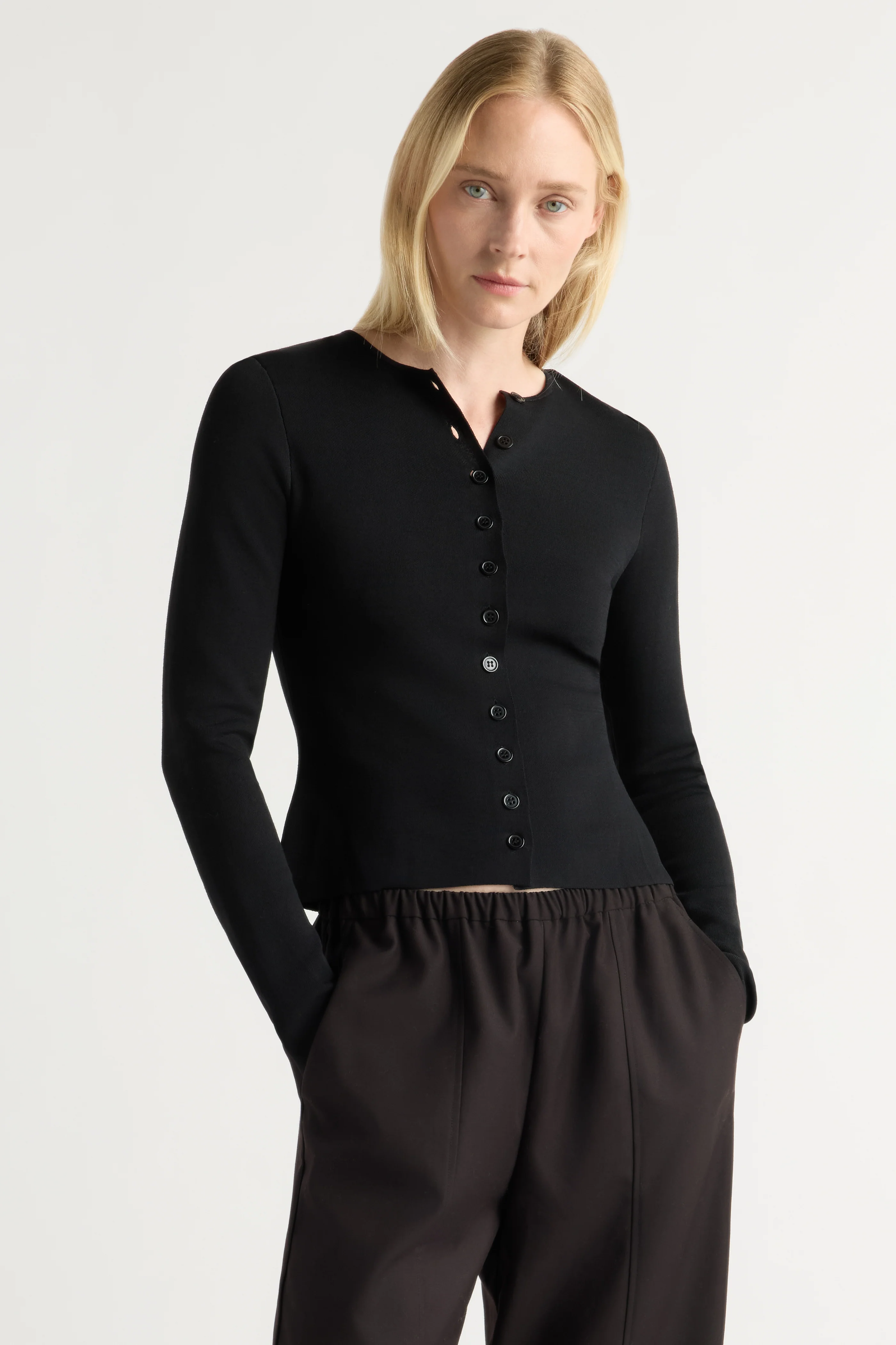 Charla Button Milano-Stitch Sweater