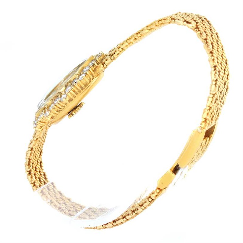 Audemars Piguet Vintage 18k Yellow Gold 1.67 Ct Diamond Cocktail Watch
