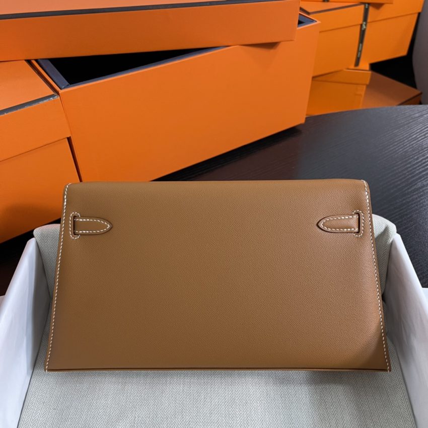 Replica Hermès Kelly Elan Brown Silver