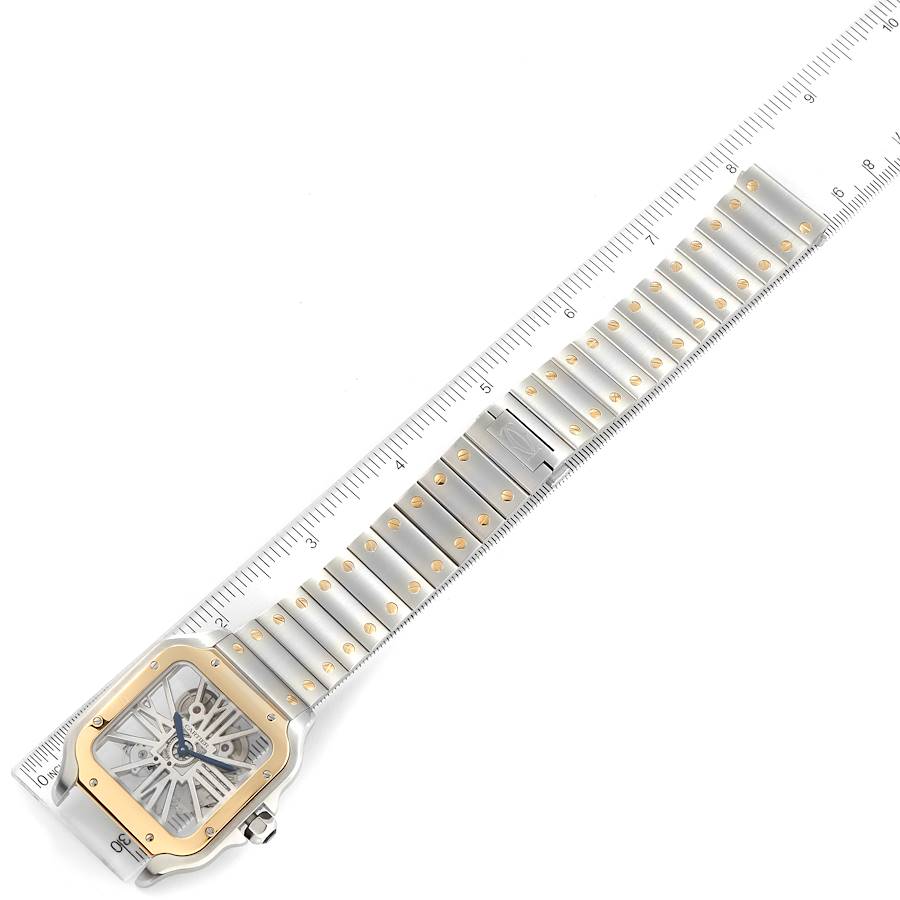 Cartier Skeleton Horloge Santos Steel Yellow Gold Watch WHSA0019