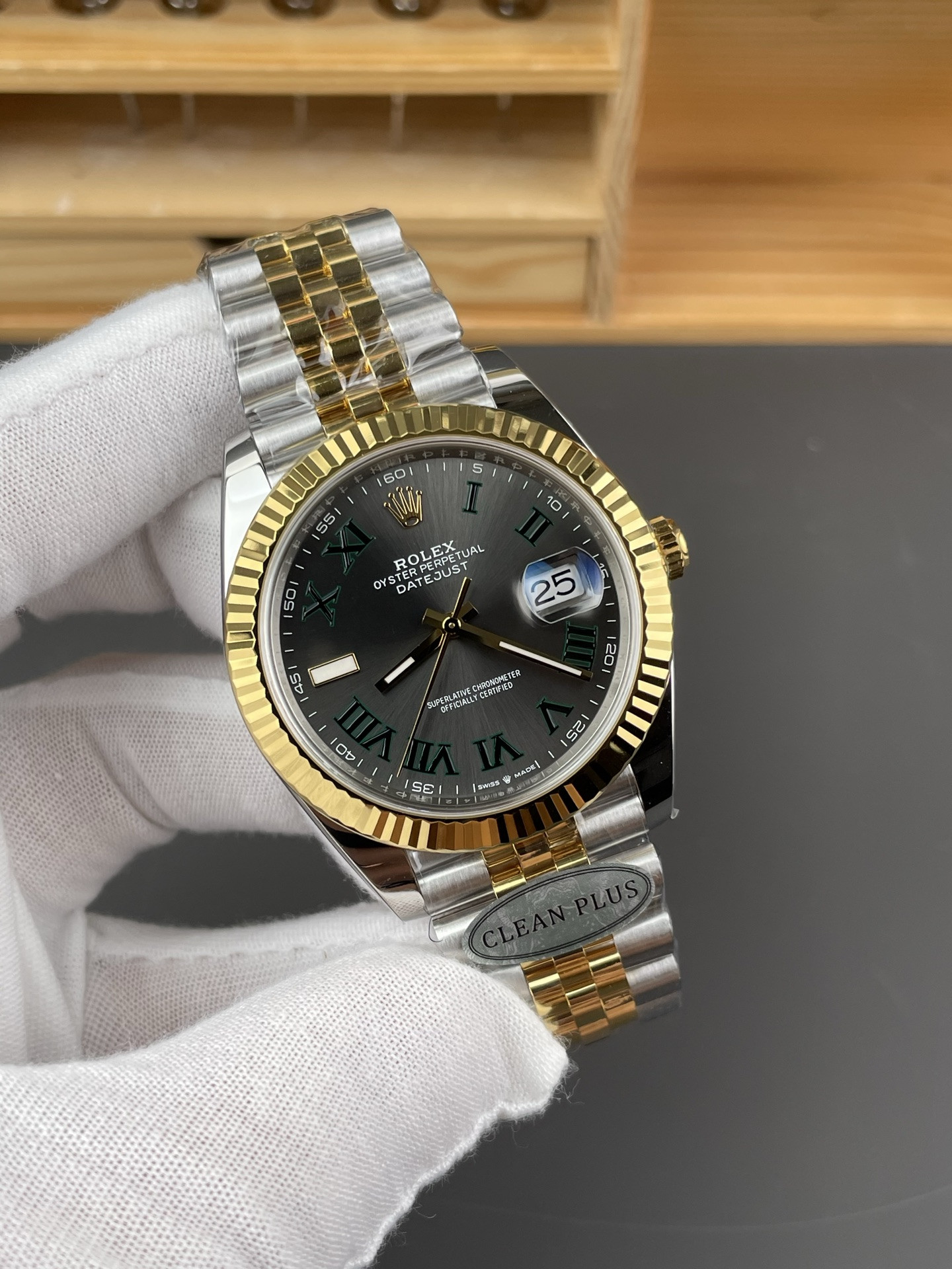 Two-tone Wimbledon Datejust