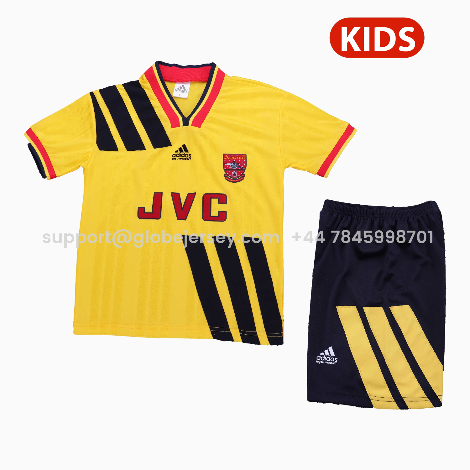 Retro Arsenal 1993-94 Away Kids Kit