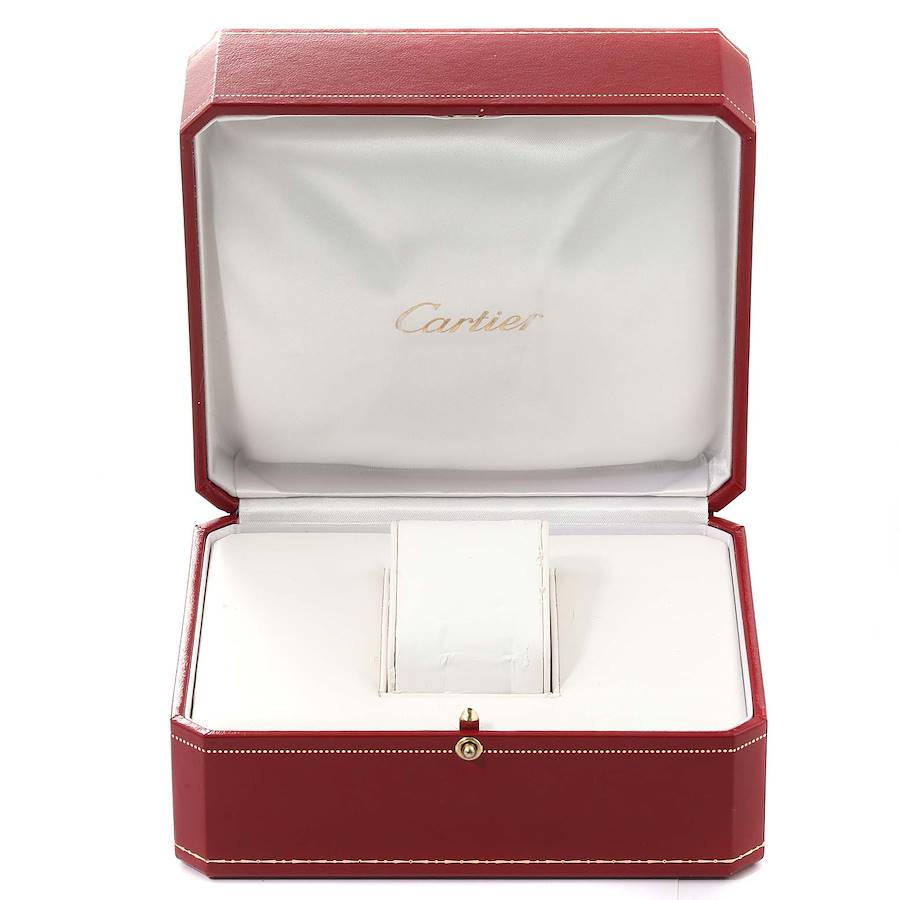 Cartier Tank Francaise Blue Dial White Gold Quartz Ladies Watch W50012S3