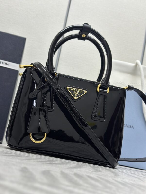 Replica Prada Galleria Black Patent