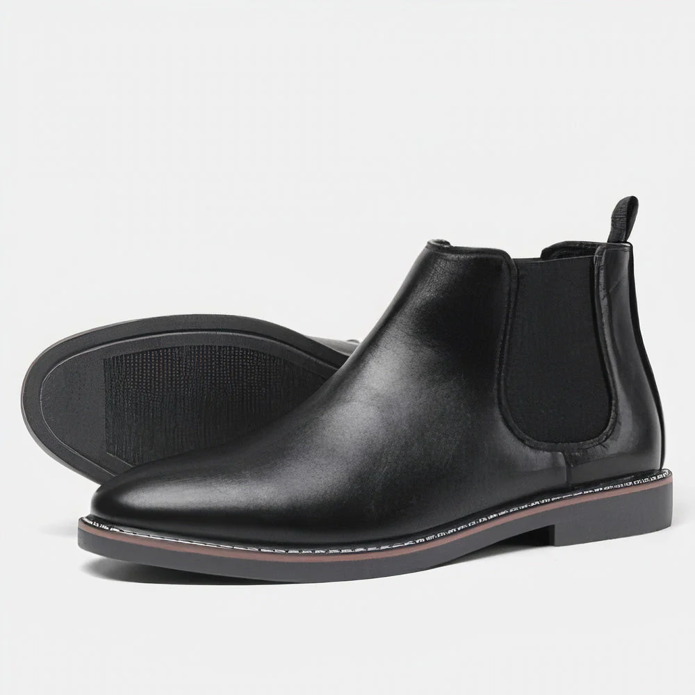 Chelsea leather boots for men