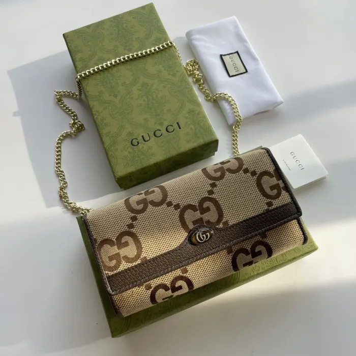 GUCCI OPHIDIA GG CHAIN WALLET