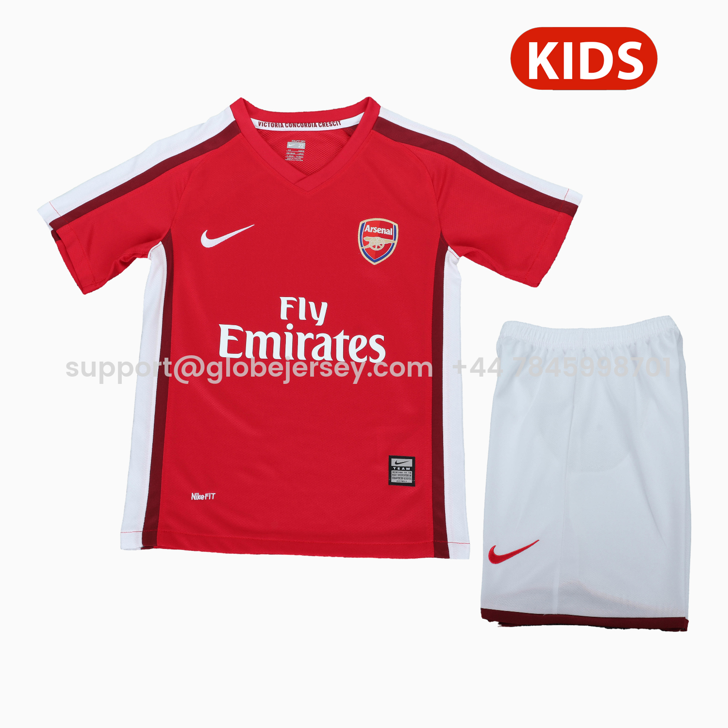 Retro Arsenal 2008-10 Home Kids Kit