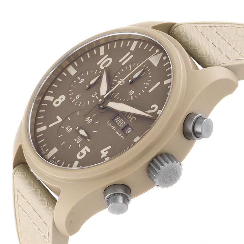 IWC Big Pilot Top Gun Chronograph Mojave Desert Brown Dial Mens Watch IW389103