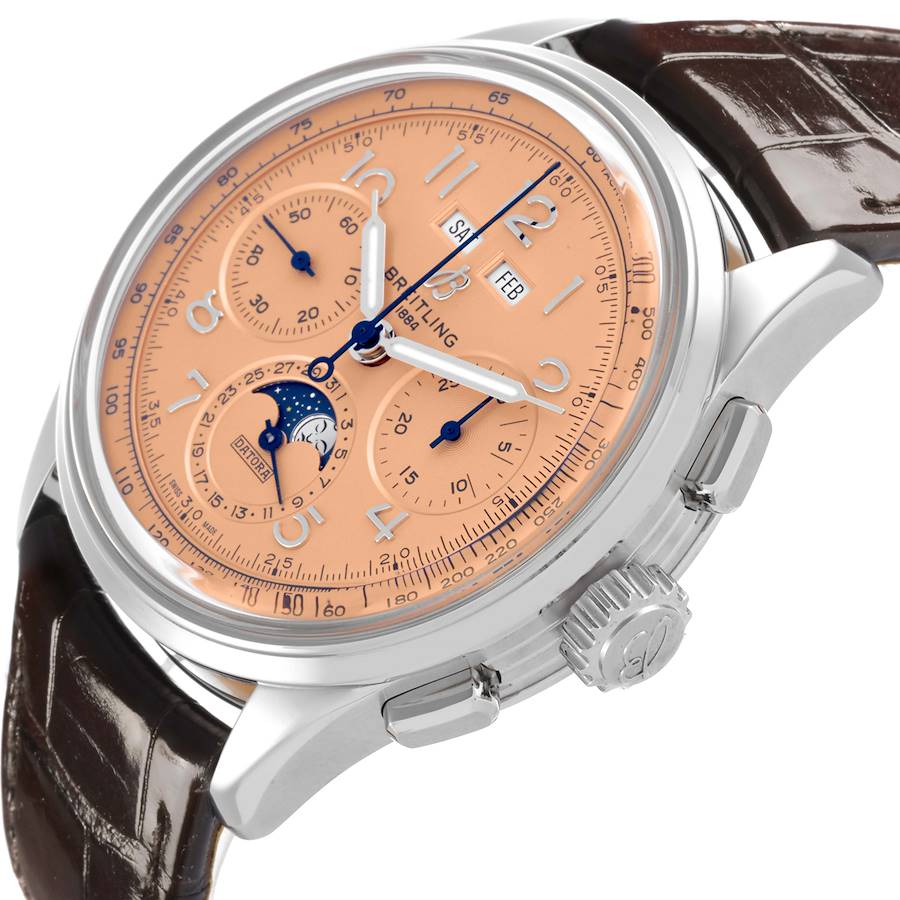 Breitling Premier B25 Datora 42 Steel Mens Watch AB2510
