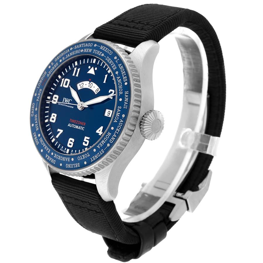 IWC Pilots Timezoner Le Petit Prince Steel Mens Watch IW395503