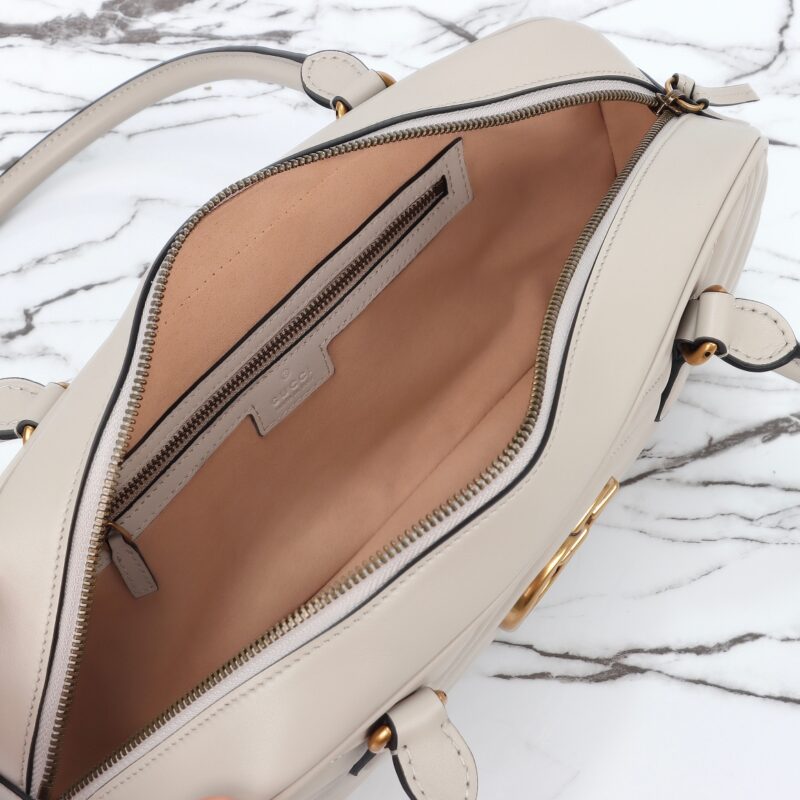 Replica Gucci Marmont Small Top Handle White