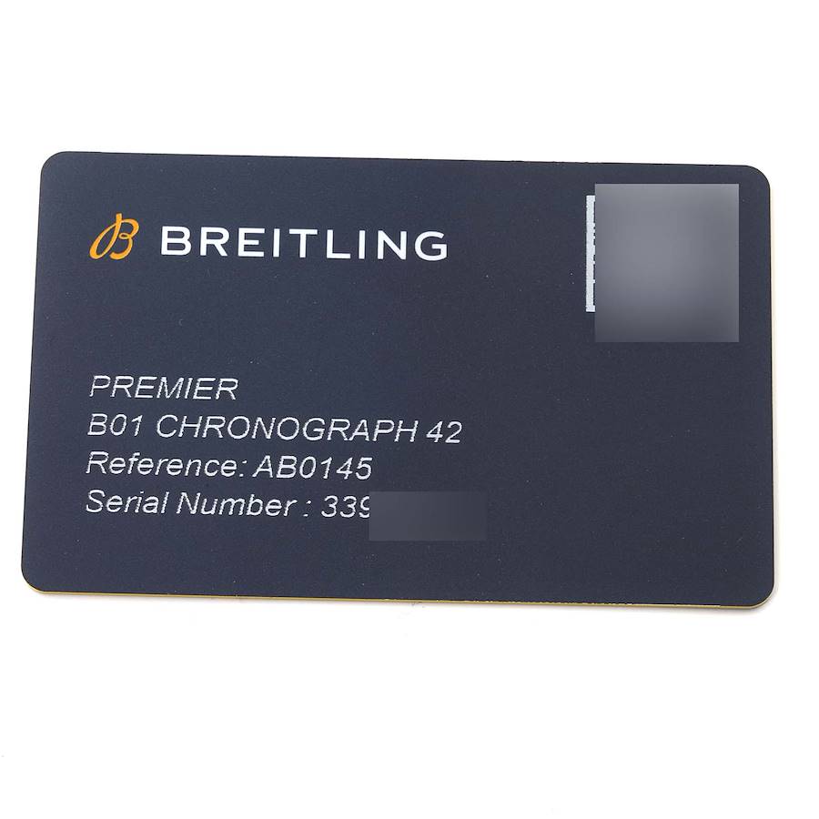 Breitling Premier B01 Chronograph 42 Steel Mens Watch AB0145
