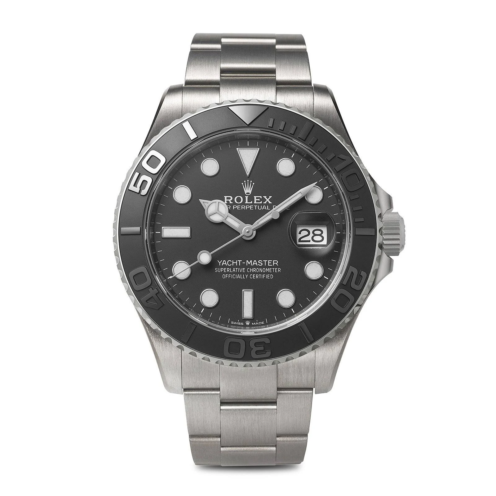 2023 Newest Rolex Yacht-Master 42 Black Dial RLX Titanium Men's Watch 226627-0001