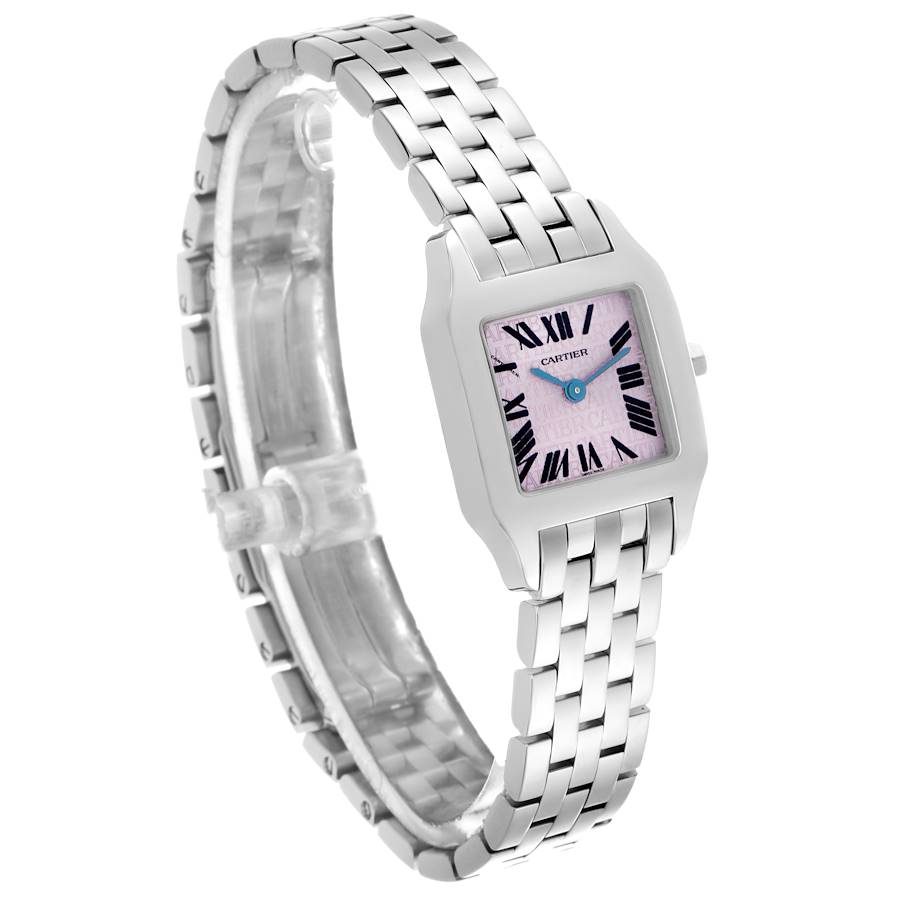 Cartier Santos Demoiselle Purple Dial Small Ladies Watch W2510002