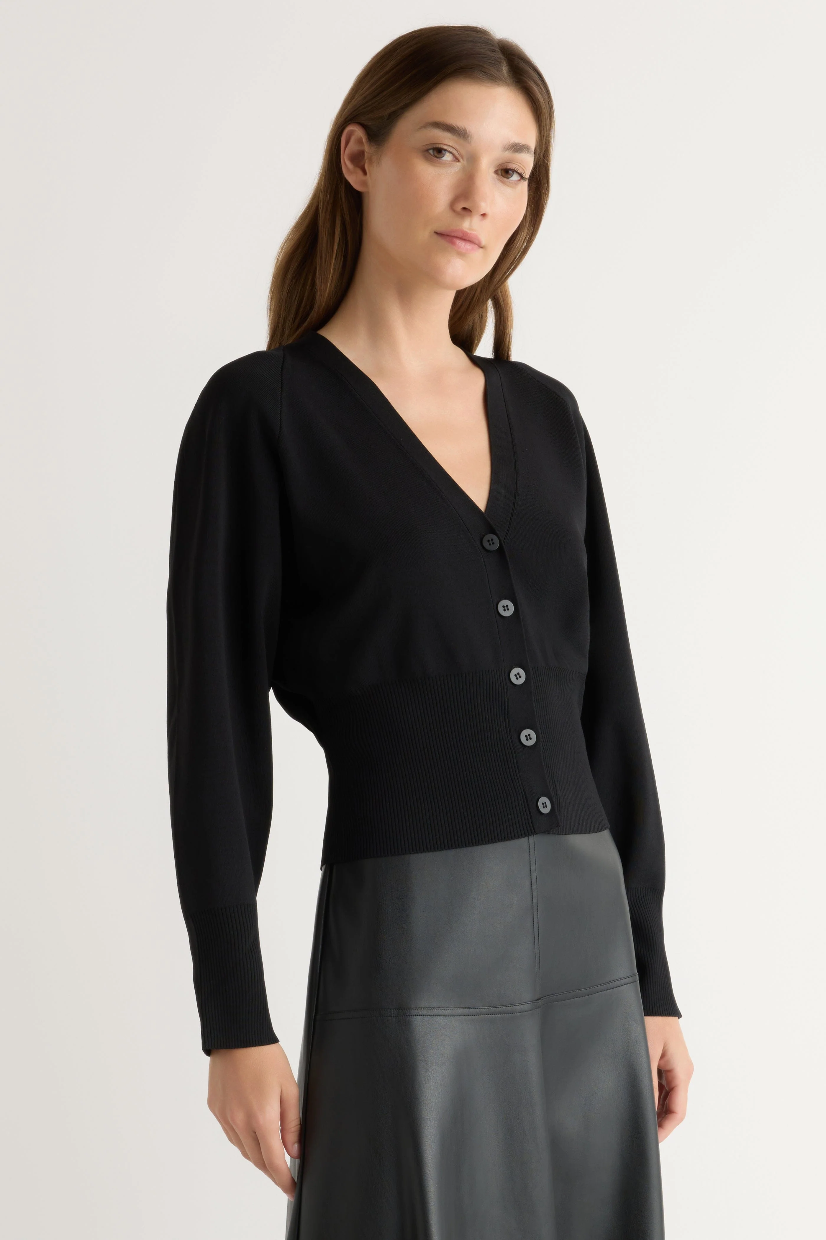 Carson Button-Front Cardigan