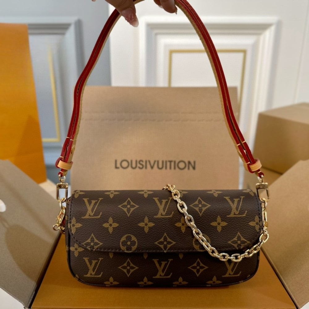 Louis Vuitton Ivy Bag Brown 22cm M81911