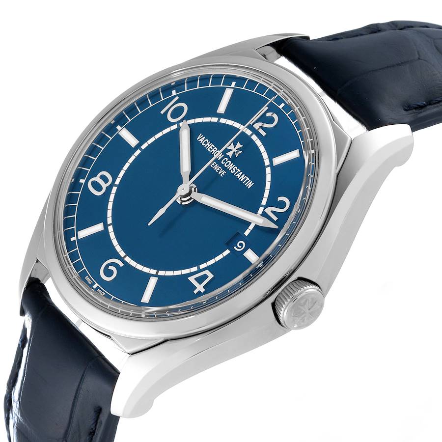 Vacheron Constantin Fiftysix Blue Dial Steel Mens Watch 4600E