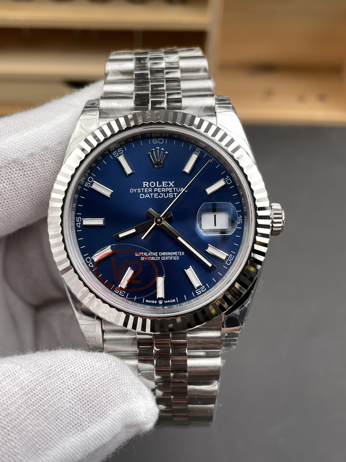 Blue Stick Dial Datejust V2 Version
