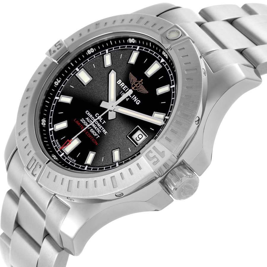 Breitling Colt Black Dial Automatic Steel Mens Watch A17388