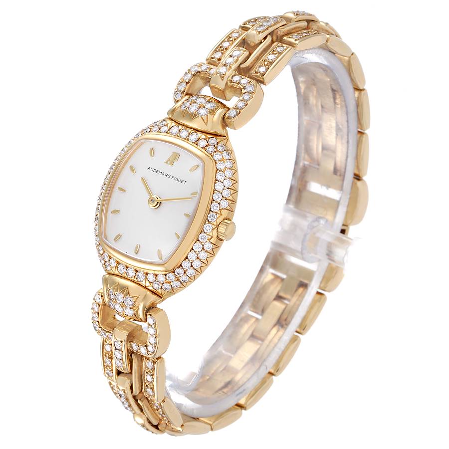Audemars Piguet Audemarine Yellow Gold Diamond Ladies Watch 66474