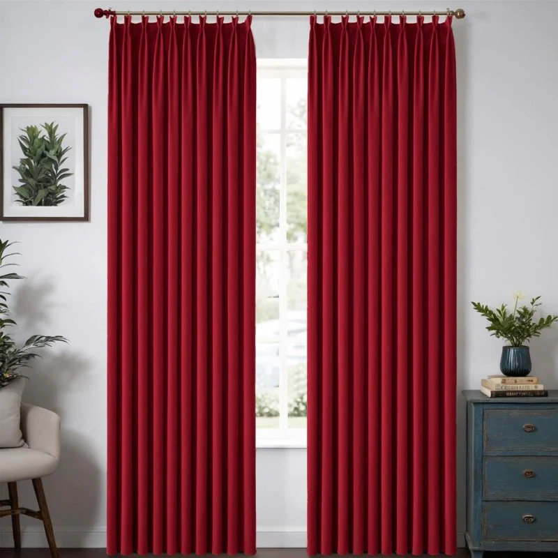 Custom Velvet Luxury Curtains  (2 Panels) - Pleated