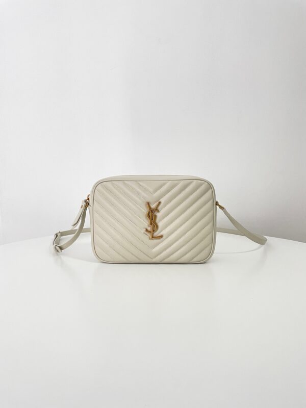 Replica YSL Lou Camera Bag White