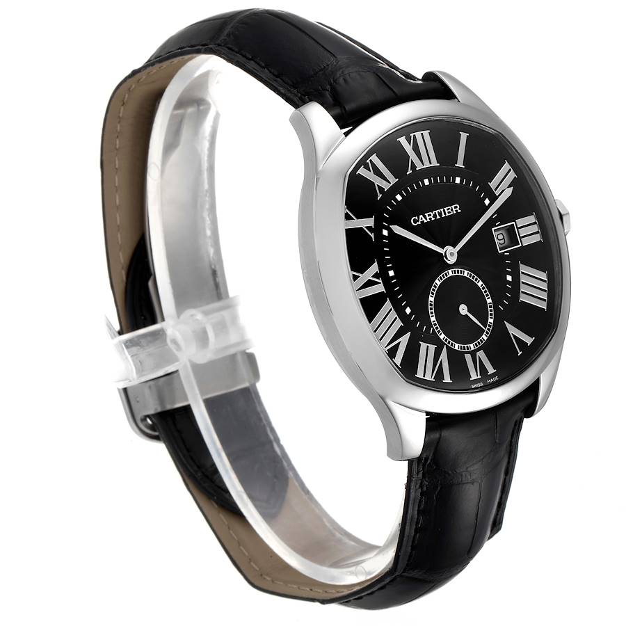 Cartier Drive de Cartier Black Dial Steel Mens Watch WSNM0009