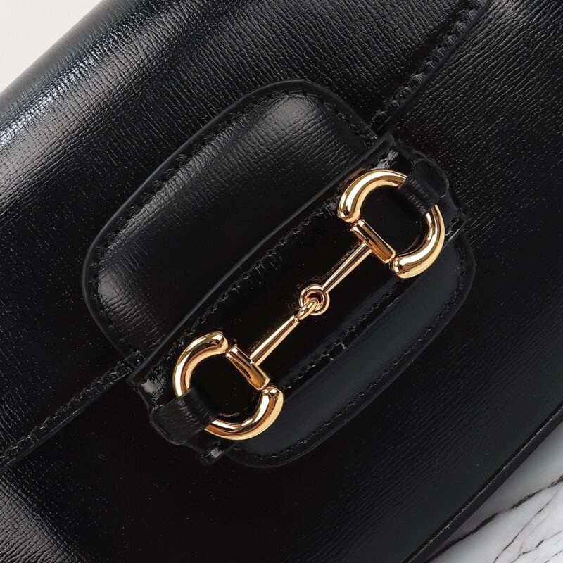 Replica Gucci Horsebit 1955 Double G Mini Black