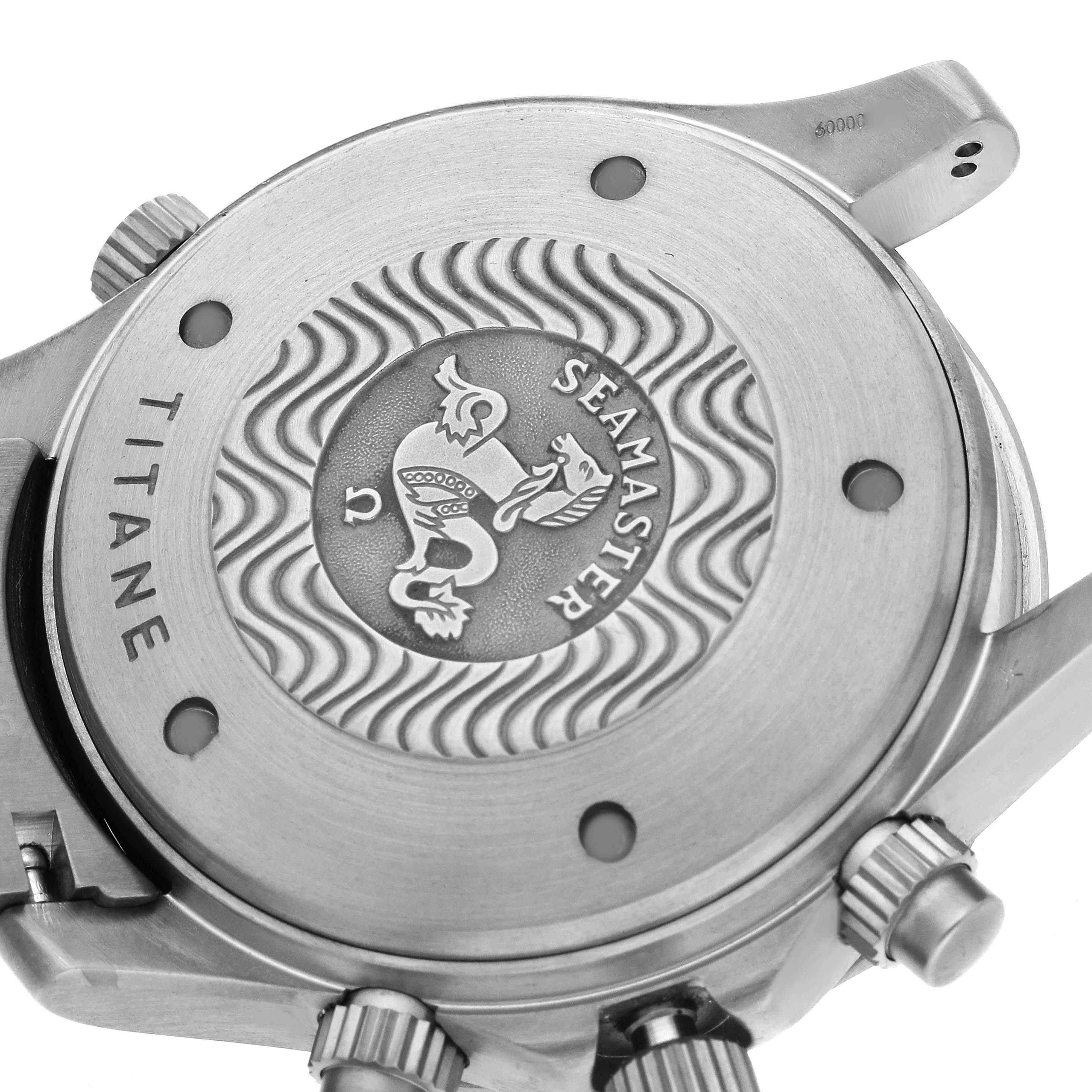 Omega Seamaster Diver Chrono Blue Dial Titanium Mens Watch 41.5 MM 2298.80.00