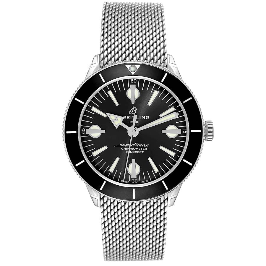 Breitling Superocean Heritage 57 Black Dial Steel Mens Watch A10370