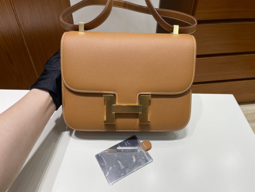 Replica Hermès Constance 24Cm Golden Brown