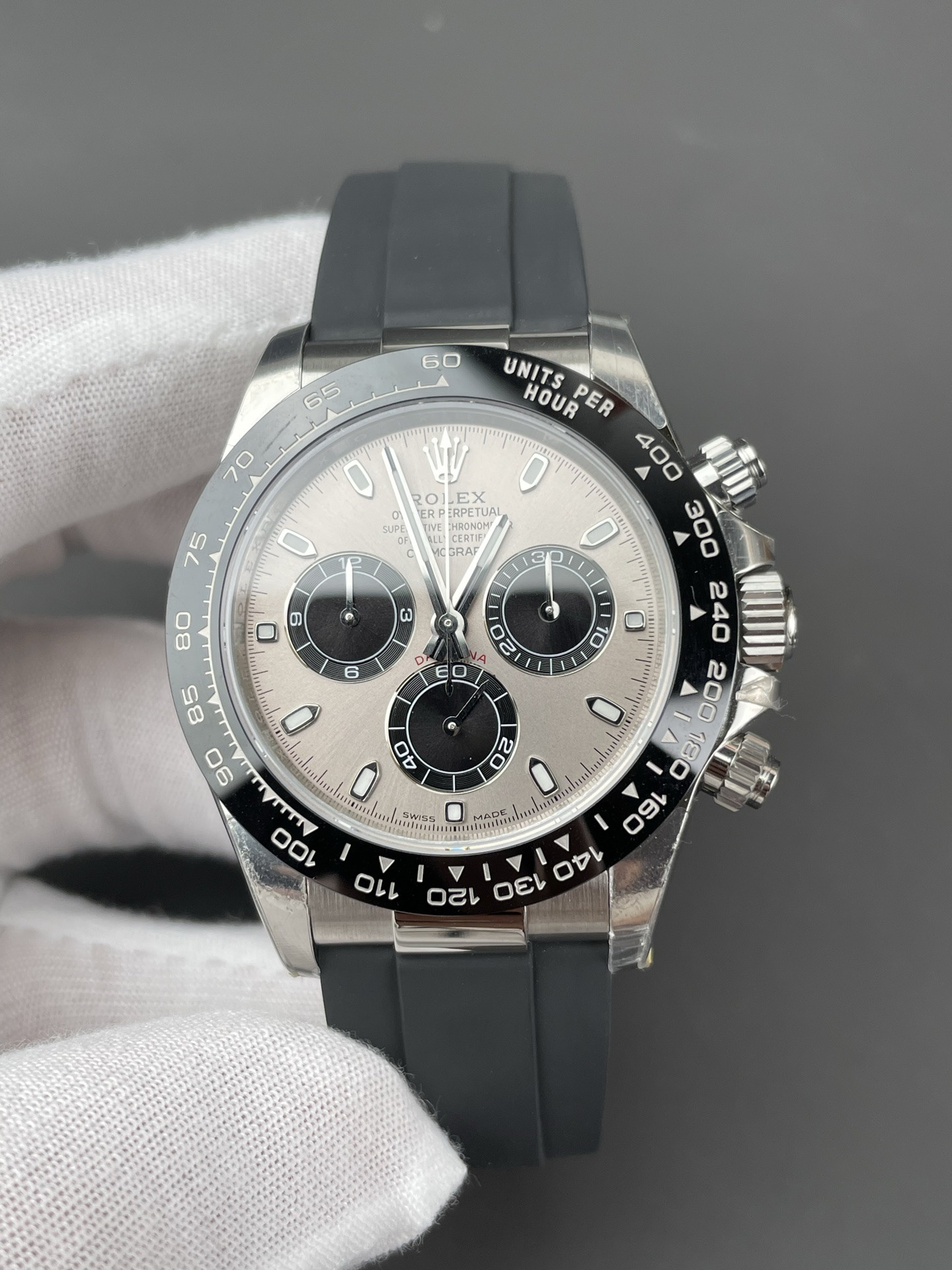 Rolex Cement Grey Rubber Daytona