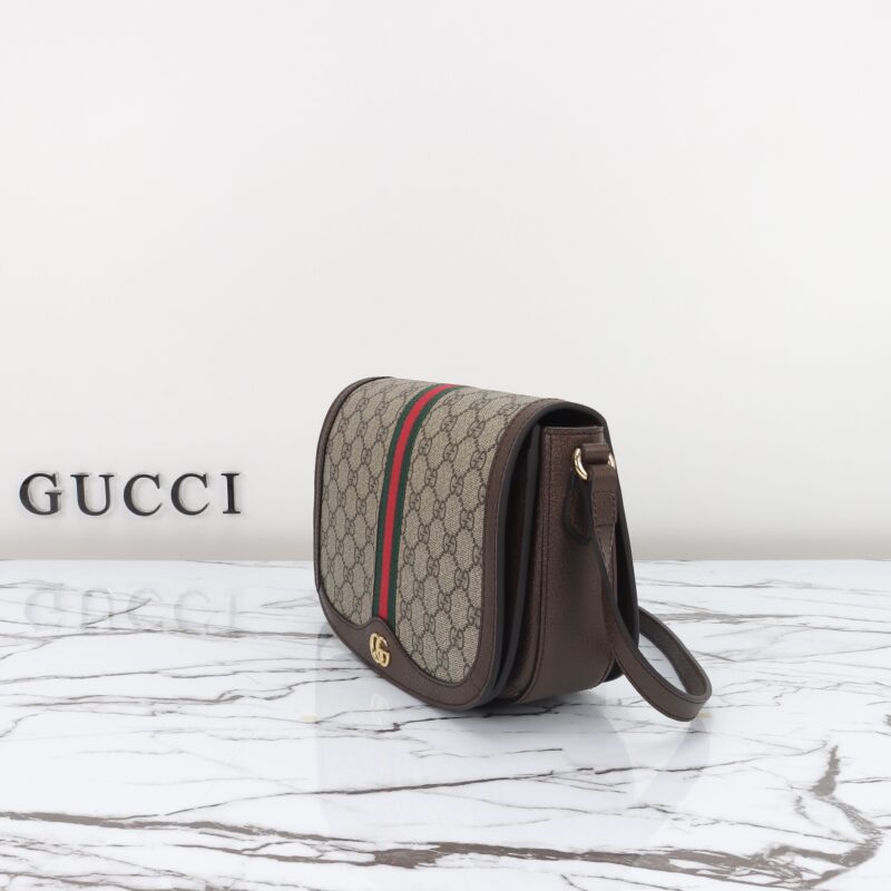 Replica Gucci Ophidia GG Shoulder Bag Brown