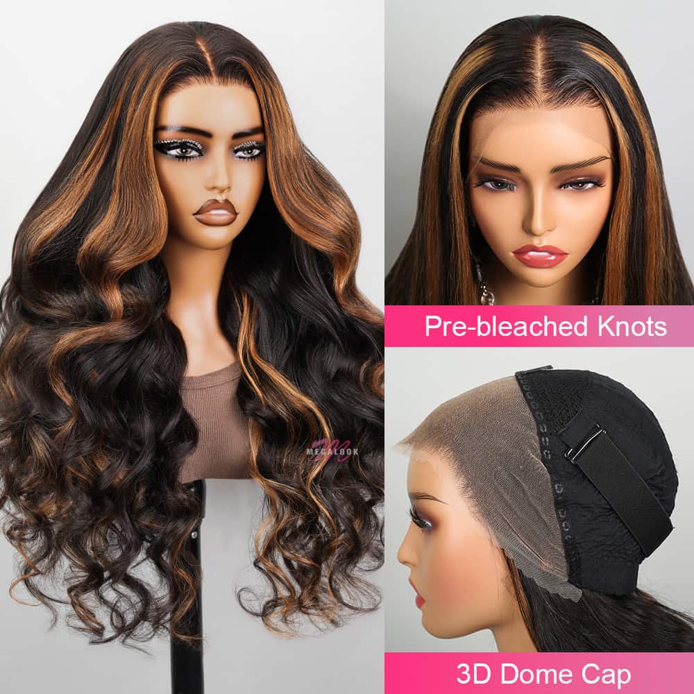 Special offer | 20inch = $112.70 Upgrade Pre Cut Lace | P1b/30 Glueless 6X5 Wear Go Body Wave Bleach Knots Pre-plucked Easy Wear And Go Wig