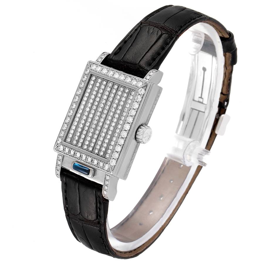 Vacheron Constantin Jalousie Shutter White Gold Diamond Ladies Watch 91002
