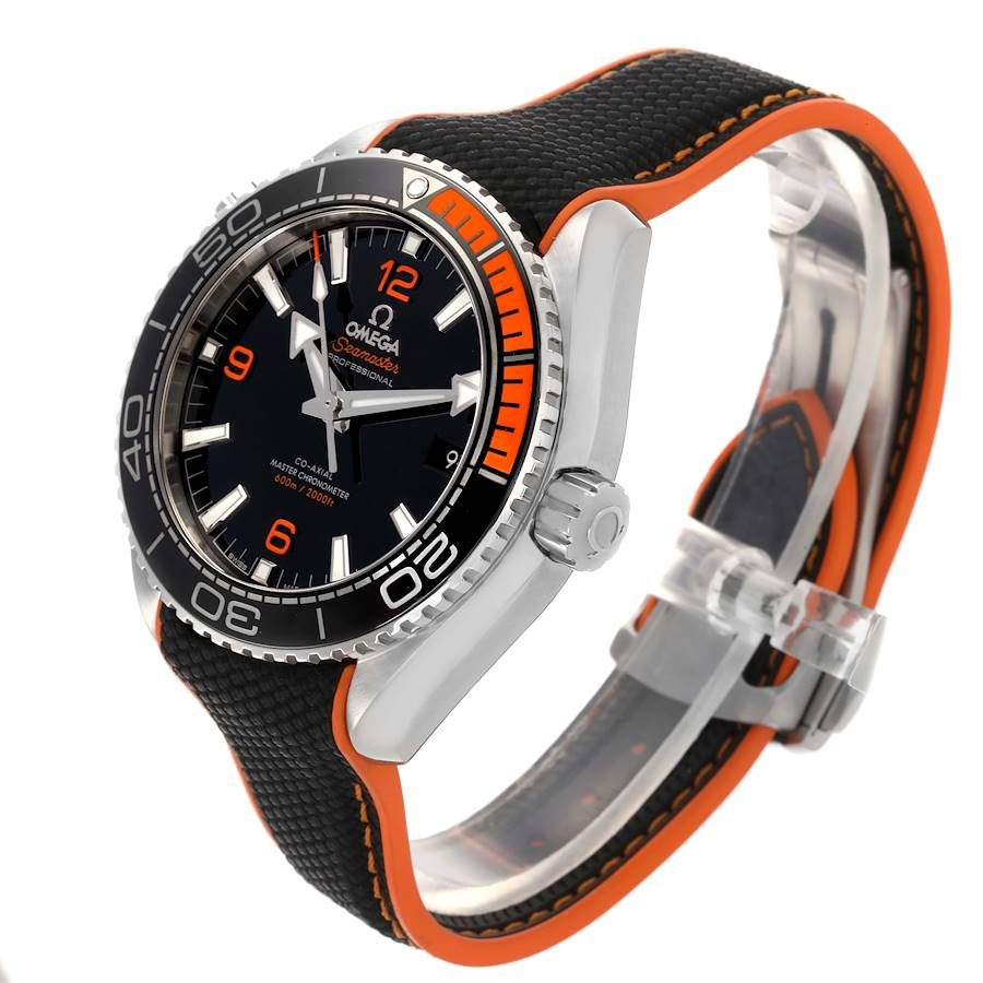 Omega Planet Ocean Black Orange Bezel Watch 215.32.44.21.01.001