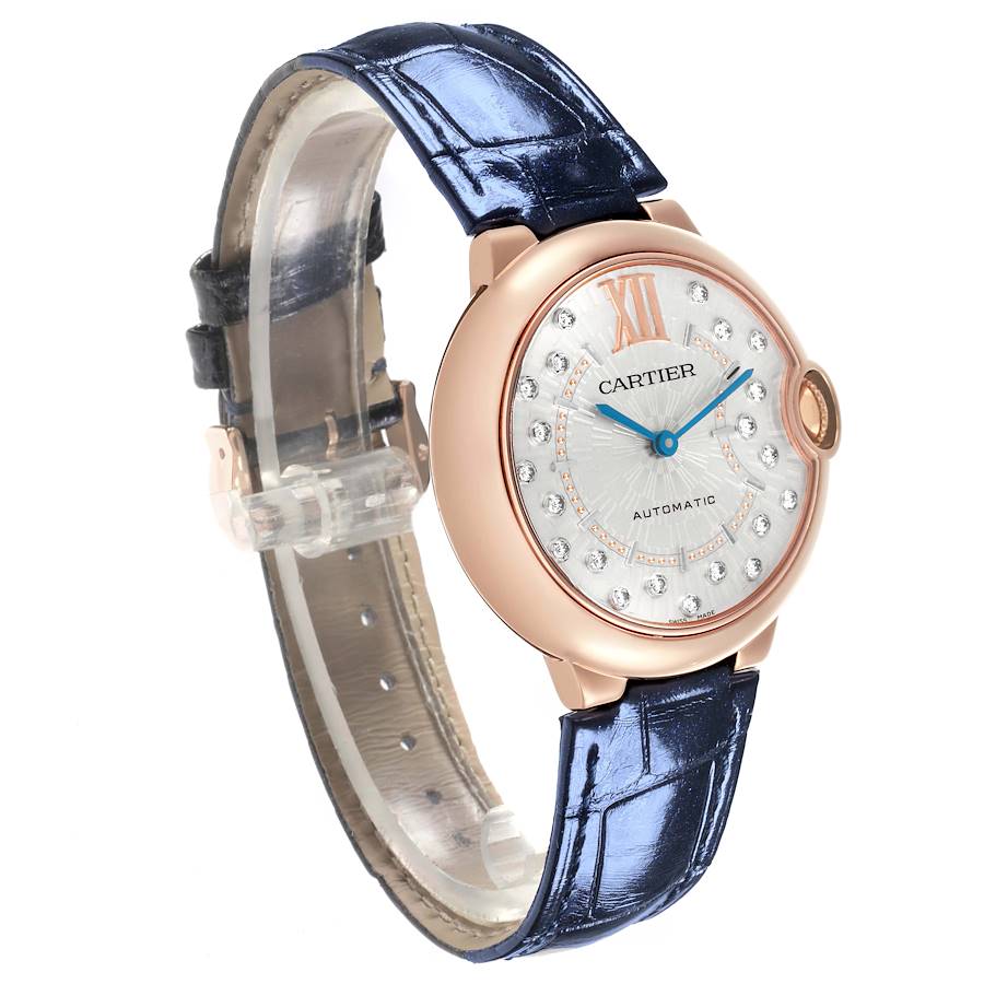 Cartier Ballon Bleu Rose Gold Diamond Watch WGBB0053